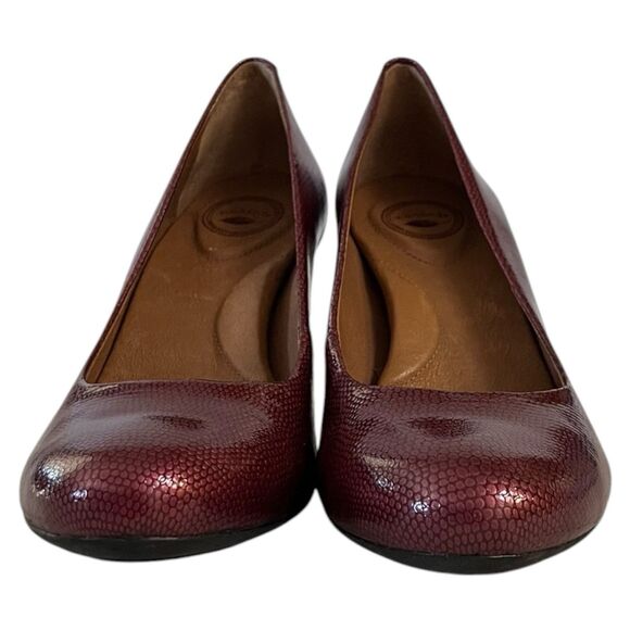 Nurture by Lamaze Shoes Nurture Copper Marjorrie Reptile Print Heels Size 6.5M - Picture 6 of 10